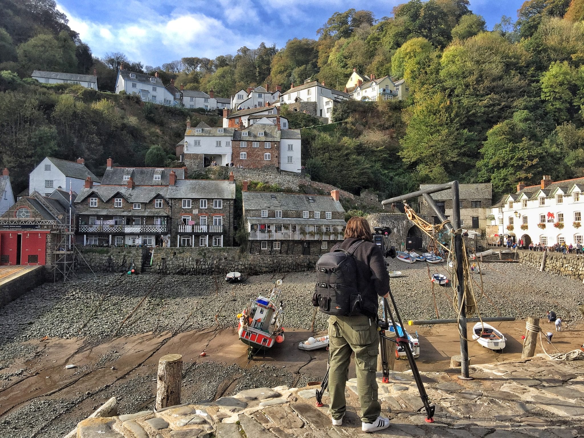 Filming Clovelly: ‘Britain in 100 Homes’. Ellie Jarvis