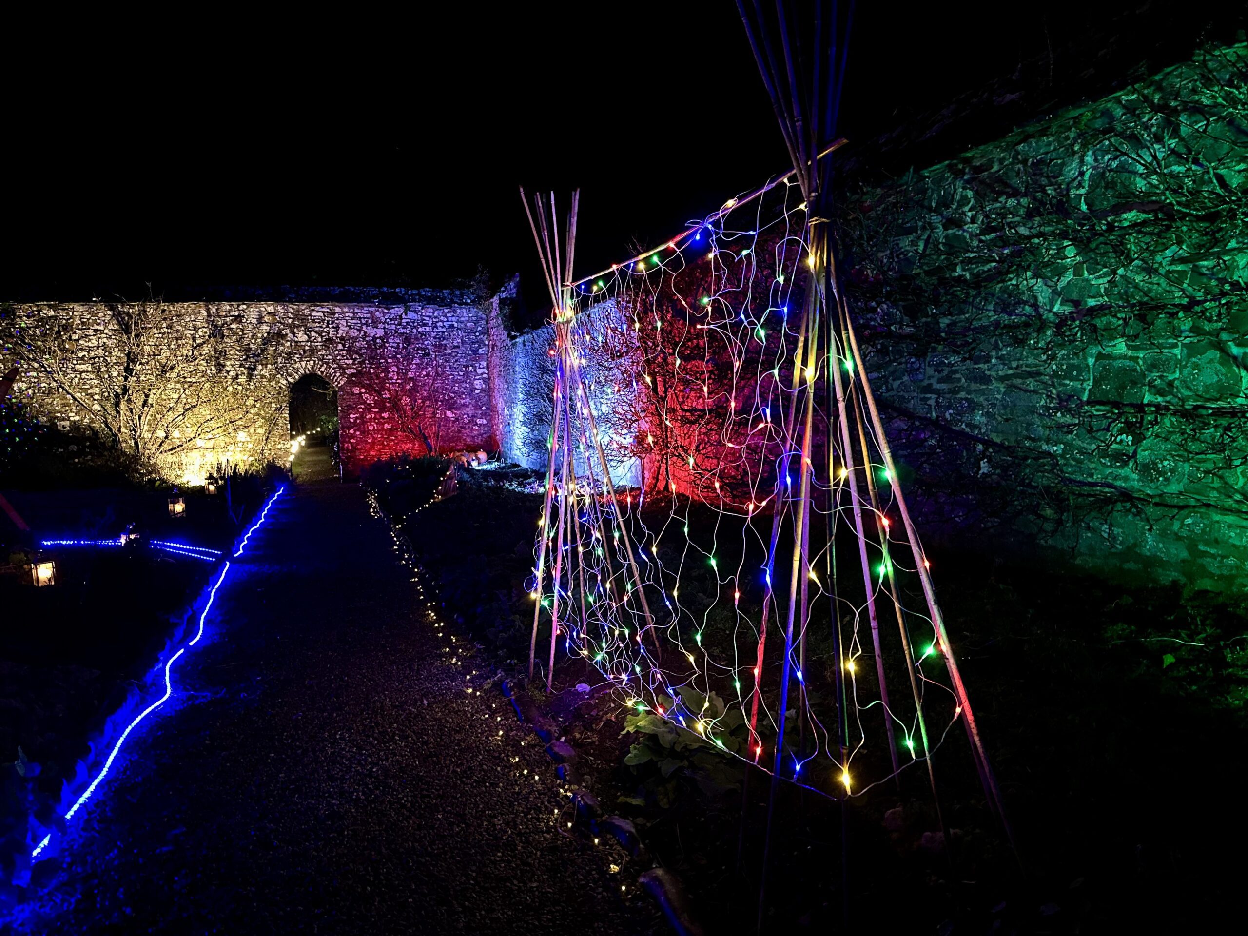 Clovelly Court Gardens Christmas Illuminations